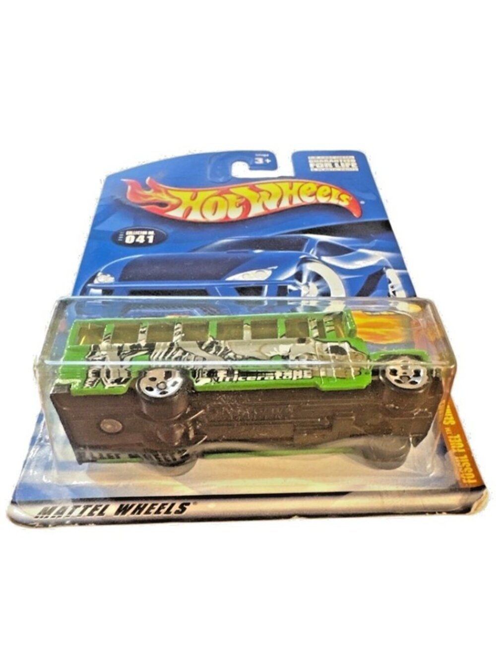 Vintage Die Cast Hot Wheels Fossil Fuel Series Triceratops Bus Car Collector 041 - Picture 2 of 6